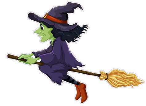 Halloween Wicked Witch Version 2 Wall Decor Decal | Nostalgia Decals Wall Decoration Stickers ...