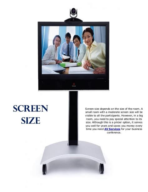 Audio Visual Equipment for Conferences