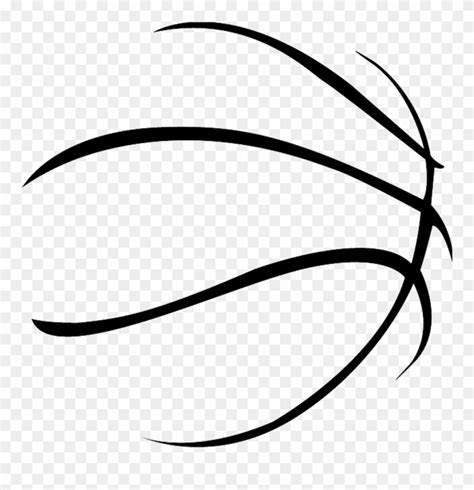 Vector Free Sport Transprent Png Free - Basketball Outline Clipart (#40054) is a creative ...