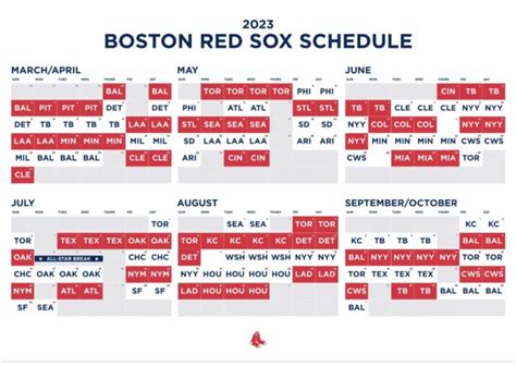 Red Sox 2023 Schedule Released - 107.9 The Mix