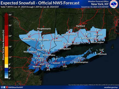 Predicted Snowfall Totals Increase For Parts Of Region: Here's Brand-New Map