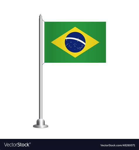 Flag of brazil Royalty Free Vector Image - VectorStock