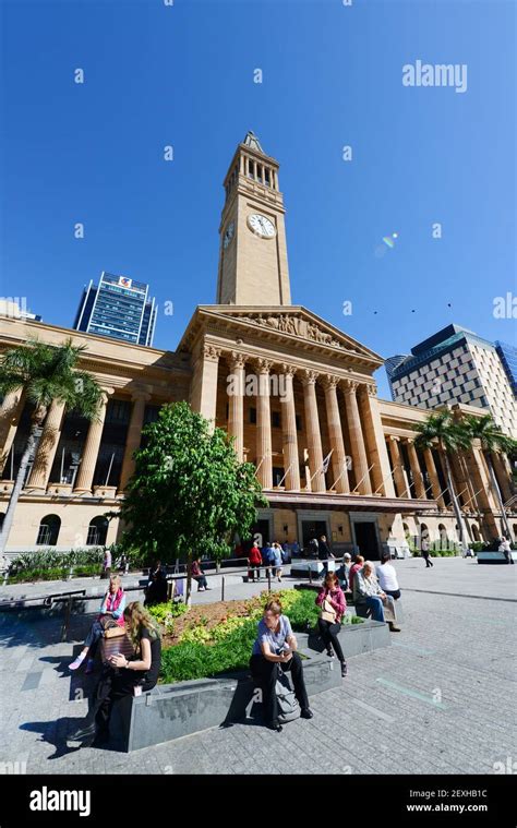 City Hall Clock Tower in Brisbane, Australia Stock Photo - Alamy