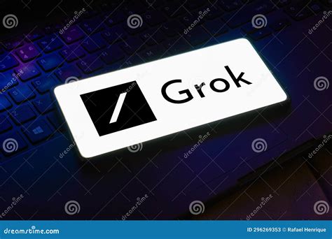 Grok XAI Chatbot Logo On A Screen Closeup Smartphone. Grok (Grok XAI ...