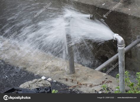 Serious Water Pipe Burst — Stock Photo © sweemingyoung #250612322