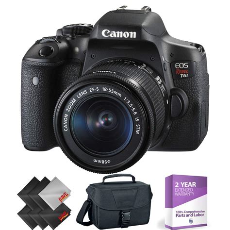 Canon EOS Rebel T6i DSLR Camera with 18-55mm Lens + Essential Accessories Bundle 13803257359 | eBay