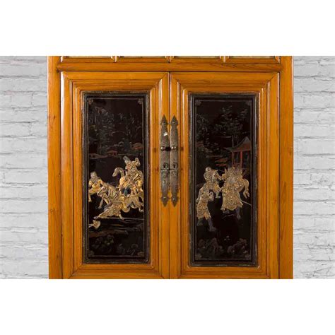 Chinese Early 20th Century Lacquered Armoire | FEA Home