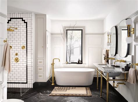 15 Glamorous Art Deco Bathroom Ideas & Tips For 2023 - EverLineArt