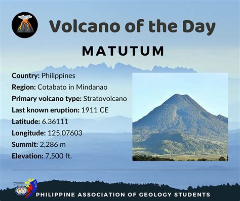 Matutum The symmetrical Matutum stratovolcano rises to 2286 m in ...