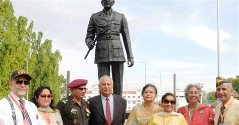 K M Cariappa's statue unveiled at Chennai's OTA