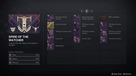 Destiny 2: Spire of the Watcher Dungeon – Loot Table and More – Kyber's ...