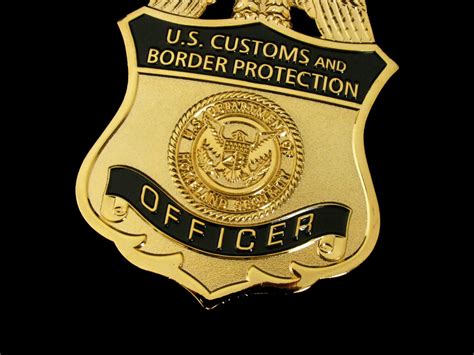 US CBP Officer Customs and Border Protection Badge Solid Copper Replic ...