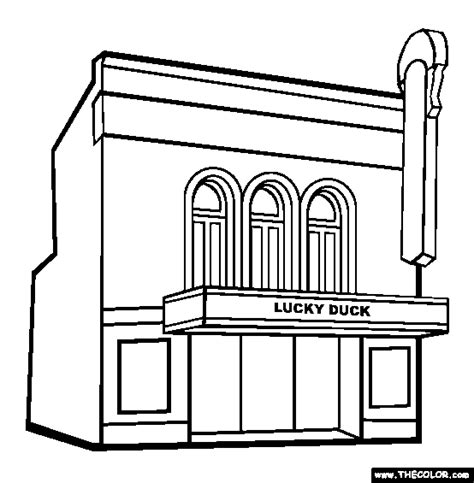 Movie Theater Coloring Pages