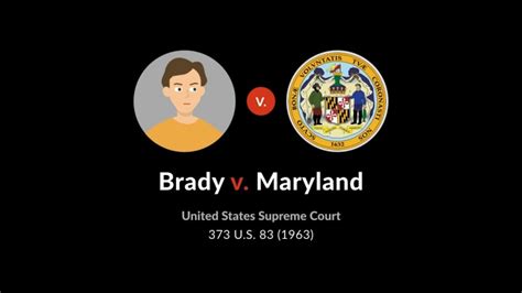 Brady v. Maryland, 373 U.S. 83 (1963): Case Brief Summary | Quimbee