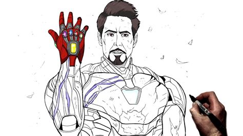 How To Draw Iron Man (Infinity Gauntlet) | Step By Step | Avengers ...