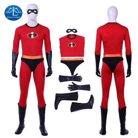 2018 New Mr.incredible Bob Parr Costume Men The Incredibles 2 Cosplay ...