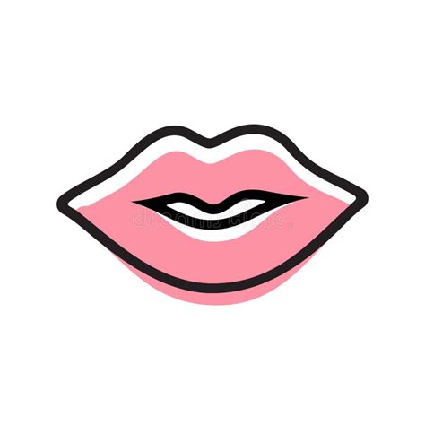 Icono Del Logotipo, Símbolo De Boca - Vector Ilustración del Vector - Ilustración de beso ...