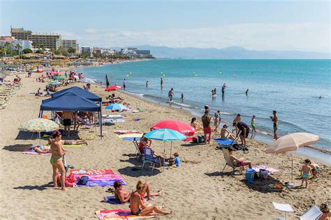 Benalmadena Costa, Spain. Beach Scene Photograph by Ken Welsh - Fine Art America