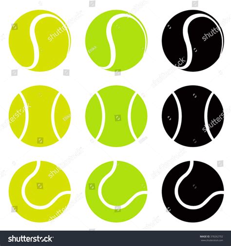 Tennis Balls Silhouette Vector Illustration Stock Vector (Royalty Free ...