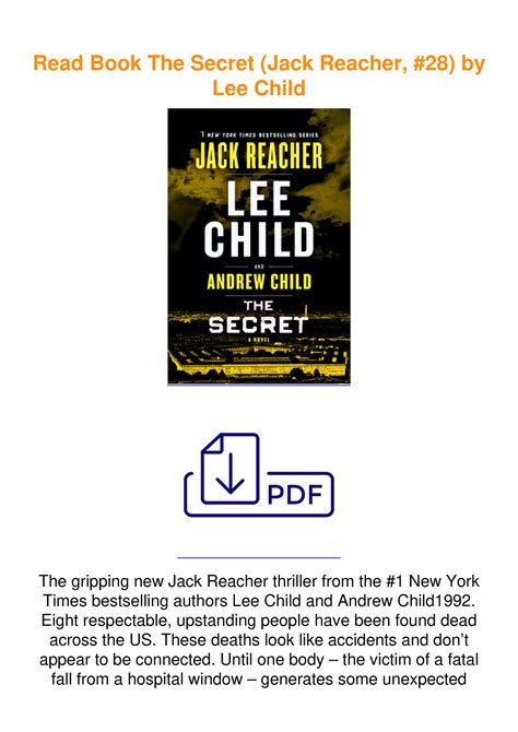 The Secret Jack Reacher 28 - Eight respectable, upstanding people have ...