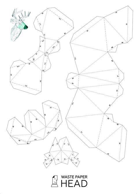 Skull Papercraft Ram Skull Mask Template Papercraft - Printable Papercrafts - Printable Papercrafts