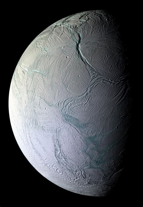 Suburban spaceman: Saturn's Moon Enceladus: Cold, Bright Mosaic