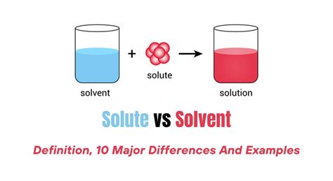 Solute vs Solvent- Definition, 10 Major Differences And Examples - The ...