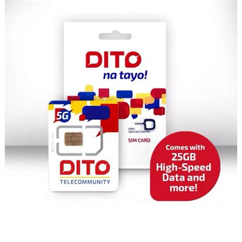 DITO SIM Card (With FREE 25GB internet data) | Shopee Philippines