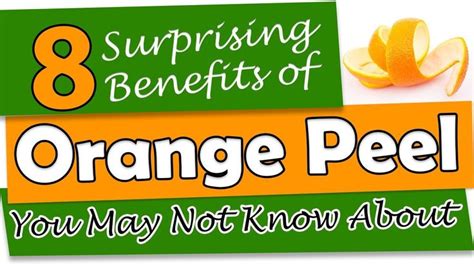 8 Surprising Orange Peel Benefits You May Not Know About - Don't throw away https://youtu.be ...