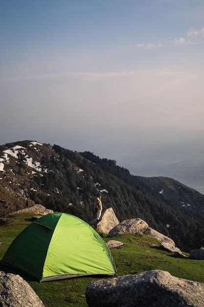 Premium Photo | Beautiful camping location in himachal pradesh.