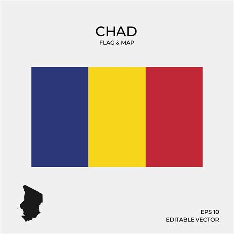 chad map and flag 2045863 Vector Art at Vecteezy