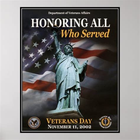 Vintage Veterans day, 2002 - Poster | Zazzle