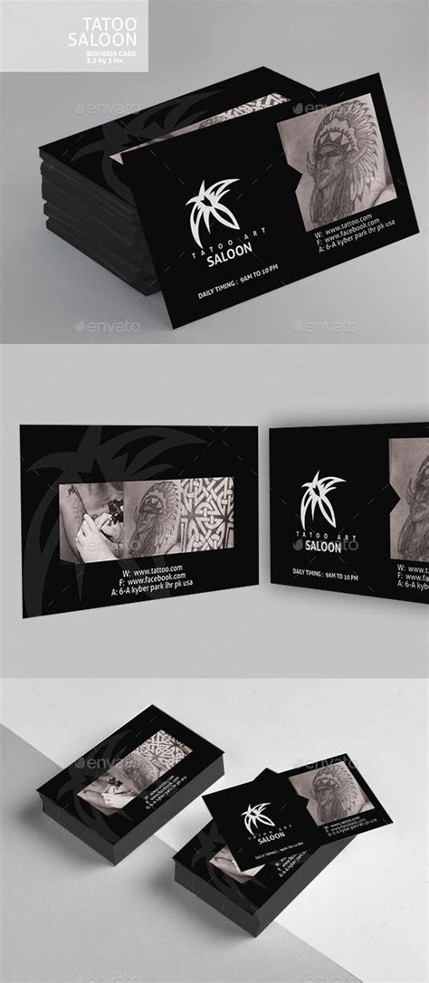 Tattoo Business Card Design | Printing business cards, Business cards creative, Business card design