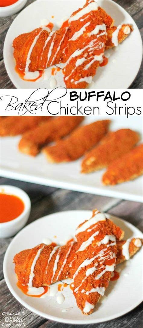 Baked Buffalo Chicken Strips Recipe!