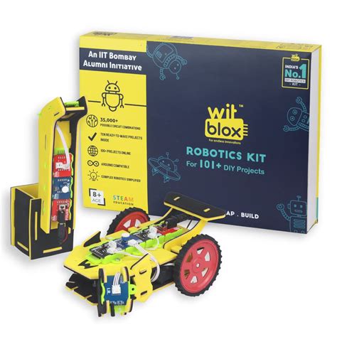 Buy WitBlox Mega DIY Robotics Kit, Science Kit for Kids 8 years+|| 2 Free Live 1-1 Classes worth ...