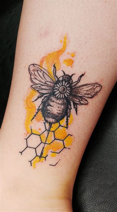 Honey Bee Tattoo Drawing