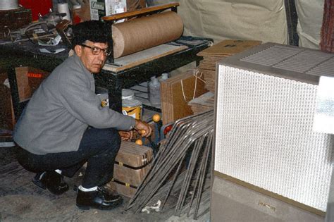 USARP Francis Thomas checking BioLab equipment inventory, McMurdo DF63.