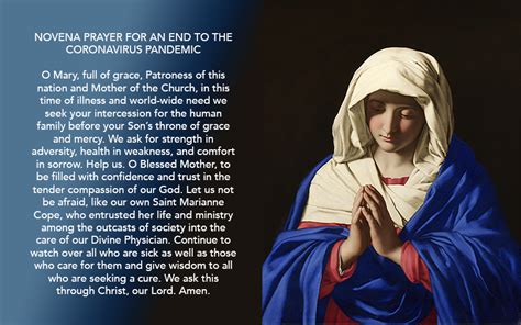 Novena Prayer to End Coronavirus – Sisters of St. Francis of the ...