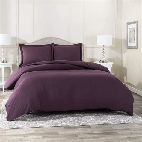 Amazon.com: Nestl Purple Duvet Cover King Size - Soft King Duvet Cover ...