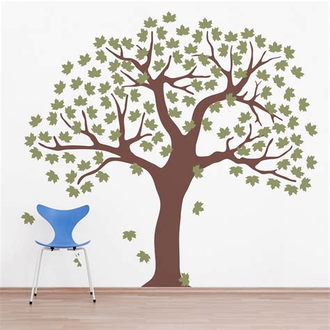 Large Maple Leaf Tree Wall Decal