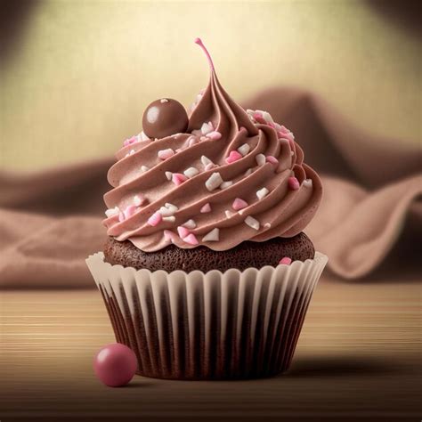 Premium AI Image | Delicious aesthetic cupcake abstract seasonal holiday Generative AI