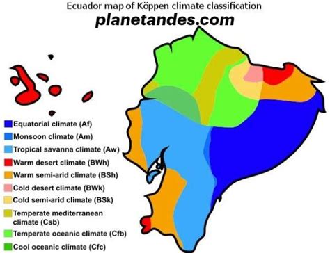 Climate and weather of Ecuador | Tropical savanna climate, Ecuador map, Climate warming