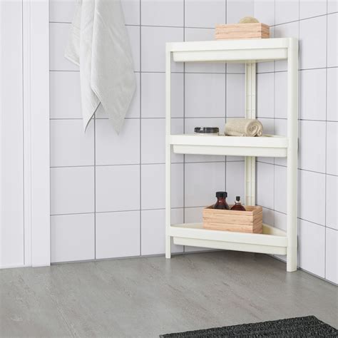 Small Corner Bathroom Floor Shelf – Everything Bathroom