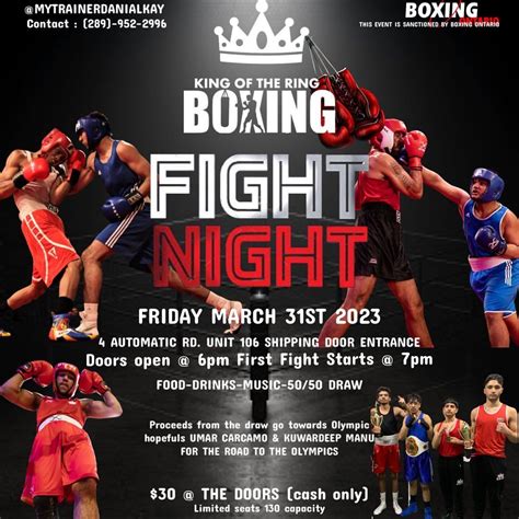 [CLUB COMPETITION] King of the Ring Fight Night | Boxing Ontario