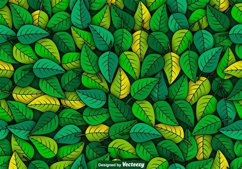 Vector Green Leaves Seamless Pattern 149288 Vector Art at Vecteezy