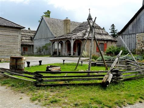 Some of the interior buildings inside Fort Michilimackinac, Mackinaw City MI | Mackinaw city ...