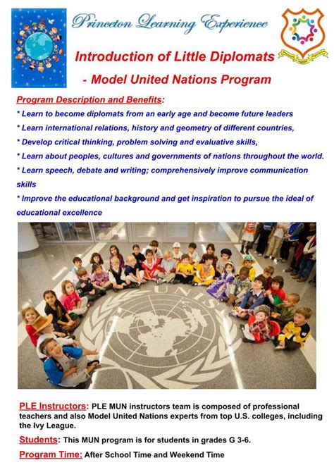 MUN Preparation Program - PRINCETON LEARNING EXPERIENCE INTERNATIONAL SCHOOL