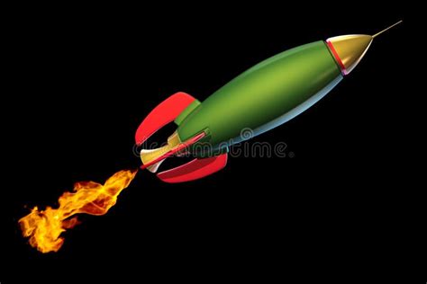 Green rocket stock illustration. Illustration of isolated - 15966297