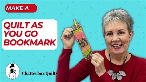 How to Make an Easy Quilt as You Go Bookmark - YouTube