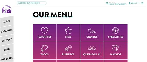 www.tacobell.com/food - Taco Bell Menu Price List Check Online